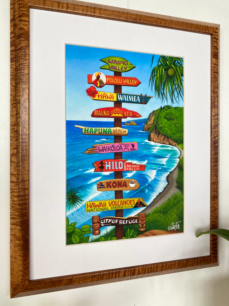 Matted Print 'GO BIG'